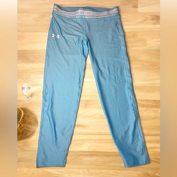 NWT Under Armour Gir’s Leggings Large - Picture 1 of 3